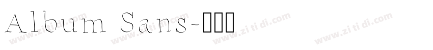 Album Sans字体转换